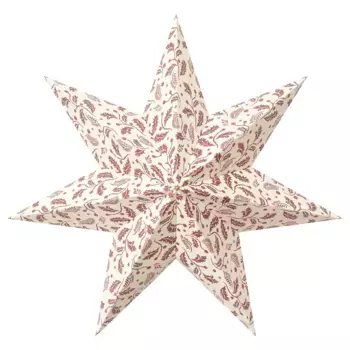 Абажур, красный/белый, 48 см, STRLA IKEA