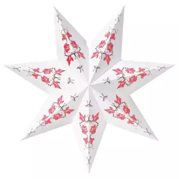 Абажур, розовый/белый, 48 см, STRLA IKEA