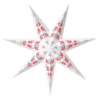 Абажур, розовый/белый, 70 см, STRLA IKEA