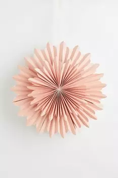 Абажур в форме звезды из бумаги H&M, розовый