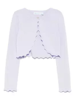 Abel & Lula кардиган с оборками, фиолетовый