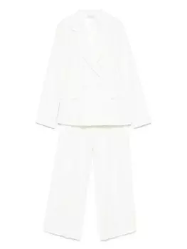 Abel & Lula костюм с двубортным пиджаком, белый