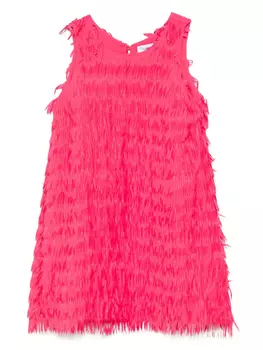 Abel & Lula платье с бахромой, розовый