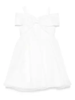 Abel & Lula платье с бантом, белый