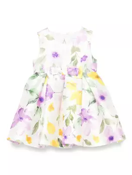 Abel & Lula платье с цветочным принтом, белый