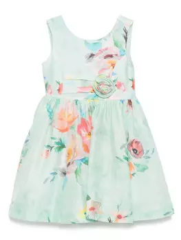 Abel & Lula платье с цветочным принтом, зеленый