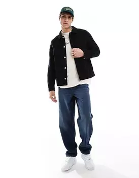 Abercrombie & Fitch – черная вельветовая куртка-рубашка