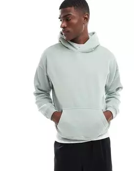 Abercrombie & Fitch Essential — светло-зеленая толстовка с капюшоном