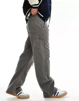 Abercrombie & Fitch – мешковатые джинсы с плотницкими деталями и винтажными потертостями