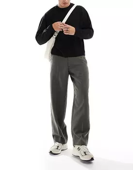 Abercrombie & Fitch – широкие элегантные брюки коричневого цвета