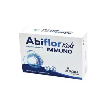 Abiflor Kids Immuno пищевая добавка с молочными ферментами 14 палочек Aurora Biofarma
