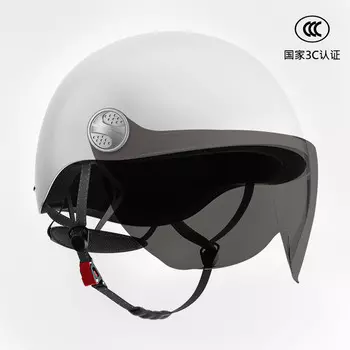 Abiya электрический скутер мотоциклетный шлем взрослый шлем цвета слоновой кости (коричневый с короткими линзами) BYB