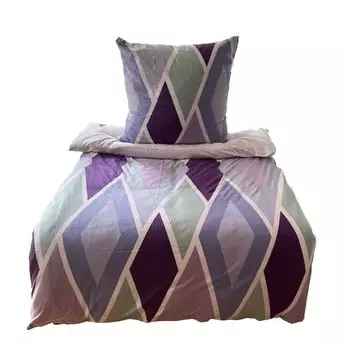 Aboutyourhome постельное белье флисовое постельное белье зима графическое 135х200 80х80, 2 шт. / Фиолетовый aboutyourhome-shop