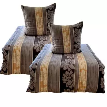 Aboutyourhome постельное белье постельное белье флис зимние цветы в полоску серое 135х200 80х80, 4 шт aboutyourhome-shop