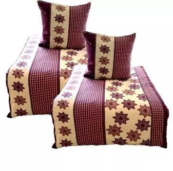 Aboutyourhome постельное белье постельное белье флис зима рождественские звезды красные 135х200 80х80, 4 шт aboutyourhome-shop