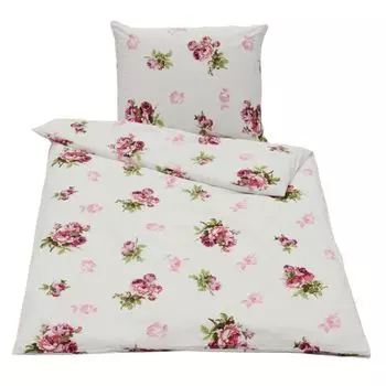 Aboutyourhome Постельное белье Постельное белье хлопок 200х200 80х80 комплект 3 шт. Цветочные розы, 200х200 / 3 шт aboutyourhome-shop