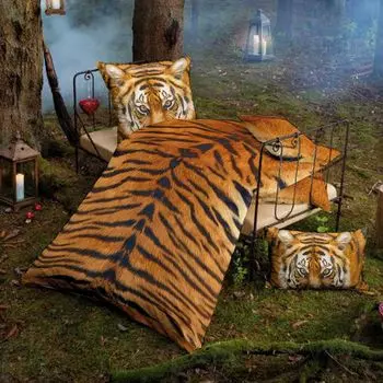 Aboutyourhome постельное белье постельное белье хлопок фотопринт 135х200/80х80 см комплект животные лес, темно-серый/2 шт aboutyourhome-shop