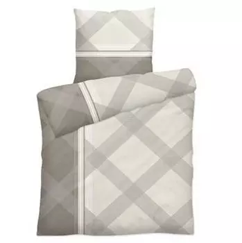 Aboutyourhome постельное белье Постельное белье из микрофибры 135x200 80x80 Комплект клетчатого рисунка, зеленый / 2 шт aboutyourhome-shop