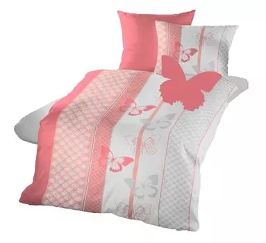 Aboutyourhome Постельное белье Постельное белье из микрофибры 135х200 Комплект 80х80 бабочки, серый / 2 шт aboutyourhome-shop