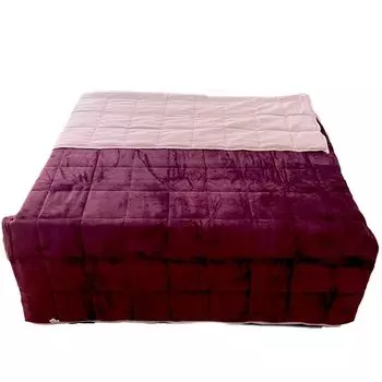 Aboutyourhome Утяжеленное одеяло для верхней кровати 135x200 см, 6 кг, терапевтическое одеяло, расслабляющее одеяло, ягодное aboutyourhome-shop