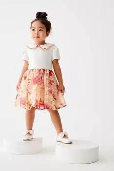 Абрикосовое платье с эффектом благочестия Baker By Ted Baker, оранжевый