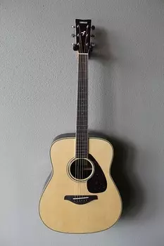 Абсолютно новая акустическая гитара Yamaha FG830 Dreadnought с чехлом для переноски - натуральный цвет
