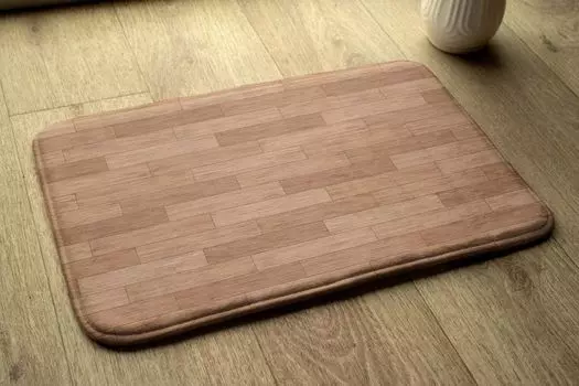 Абсорбирующий коврик для ванной - Коврик для ванной - Нескользящий коврик для ванной Коврик для ванной - 75x45 см - Деревянный пол tulup