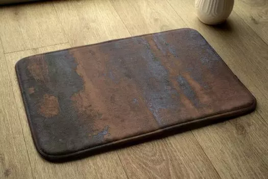 Абсорбирующий коврик для ванной - Коврик для ванной - Нескользящий коврик для ванной Коврик для ванной - 75x45 см - Ржавчина tulup