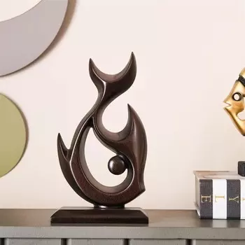 Абстрактная фигурка рыбы Evidea Deco - Медь - 22x12,5x5,5 см