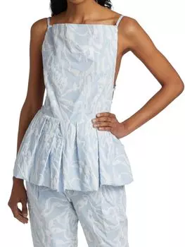 Абстрактная майка с вышивкой на нескольких ремешках 3.1 Phillip Lim, чёрный