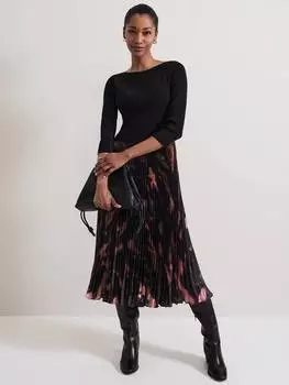 Абстрактное платье реи Phase Eight, черный/разноцветный