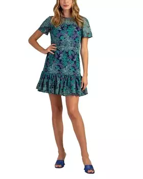 Абстрактное платье Trina Turk, цвет multi