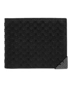 Абстрактный кошелек с отделениями для карт Emporio Armani, черный