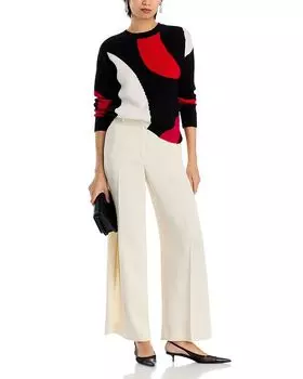 Абстрактный свитер с цветными блоками T Tahari, мультиколор