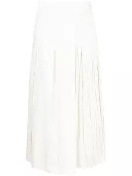 AC9 юбка с завышенной талией и разрезом сбоку, нейтральный цвет