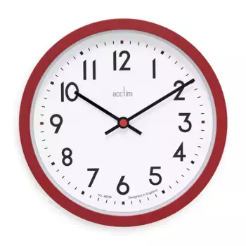 Acctim Элстоу Актим настенные часы, красный