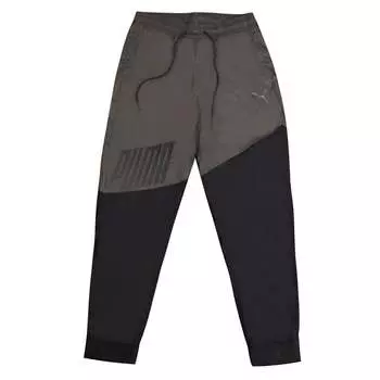 Ace плетеные мужские серо-черные спортивные брюки Puma, серый