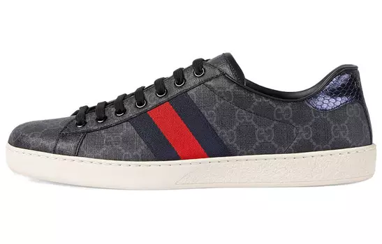 ACE Скейтбординг Кроссовки Мужские Низкие Черные/Красные Gucci