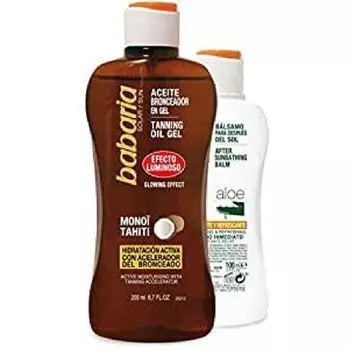 Aceite Bronceador Solar Luminous Gel + После Загара 300мл 200мл Babaria