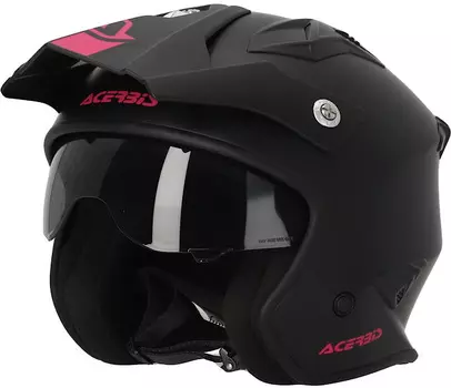 Шлем Acerbis Aria 2023 Solid реактивный, черный/розовый