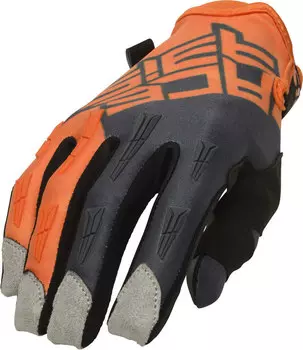 Acerbis MX X-H Мотоциклетные перчатки, серый/оранжевый