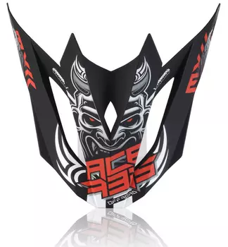 Пик запасной Acerbis Profile 4 для шлема, черный/красный/белый