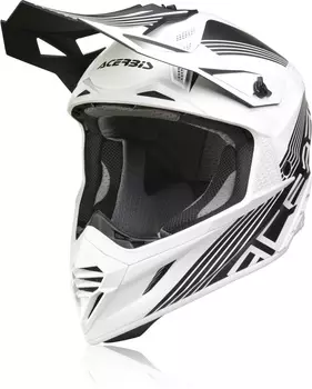 Acerbis X-Track Шлем мотокросса, черный/белый