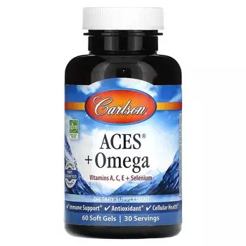 ACES + Omega, 60 мягких таблеток Carlson