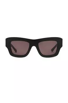Ацетатные солнцезащитные очки Bottega Veneta, black & grey