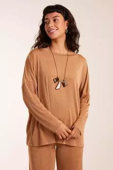 Ацетатный топ Blue Vanilla, бежевый