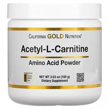 Ацетил-L-карнитин California Gold Nutrition, 100 гр