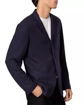 Achilles Классический крой Японский шерстяной блейзер rag & bone, синий