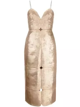 Acler платье миди Hicks, золотой