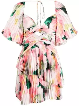 Acler платье мини Basset с цветочным принтом, разноцветный